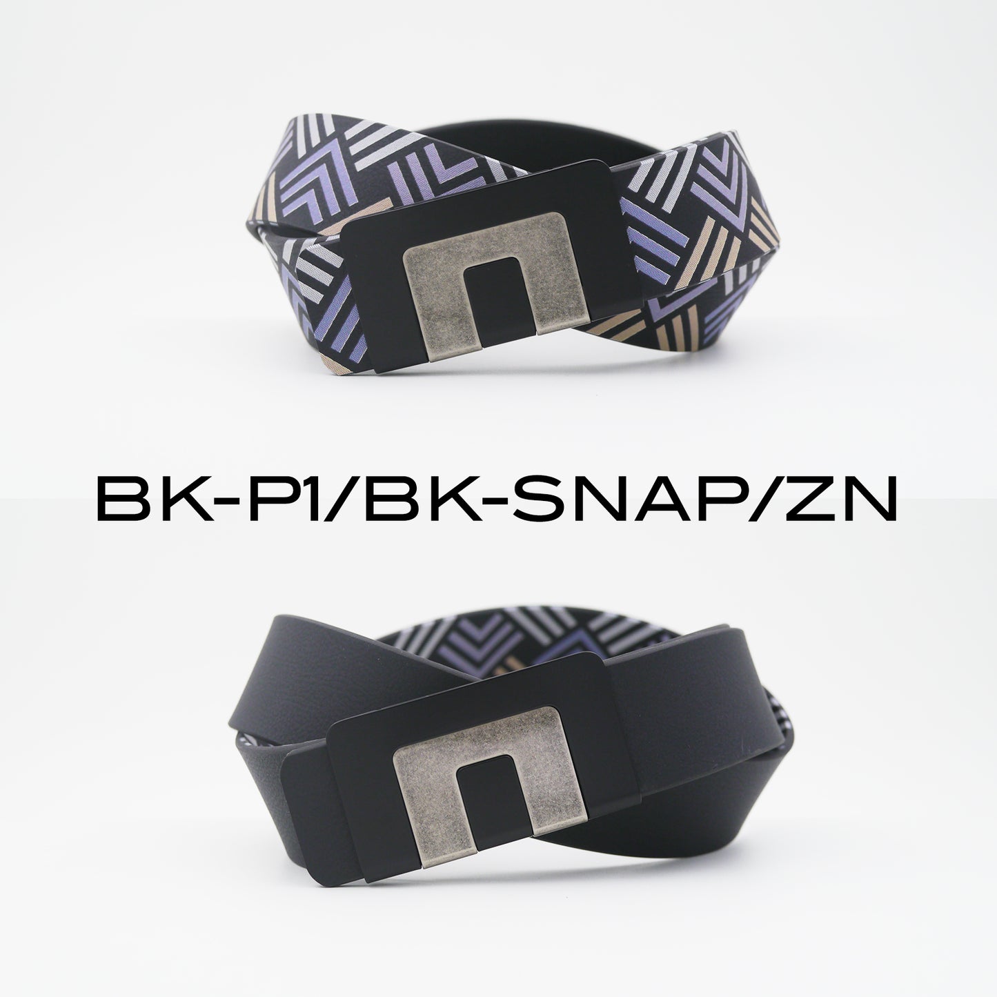 MIN BELT - BLACK BUCKLE, BLACK P1 STRAP